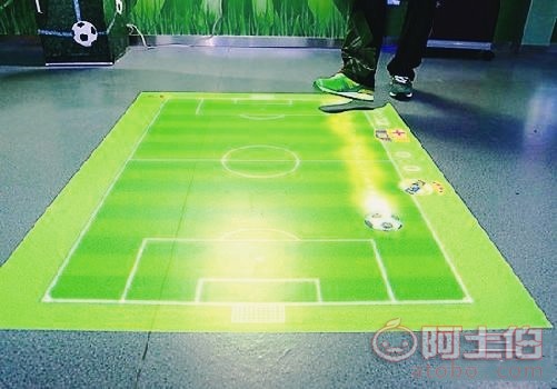 【互动足球投影足球虚拟足球互动投影AR足球